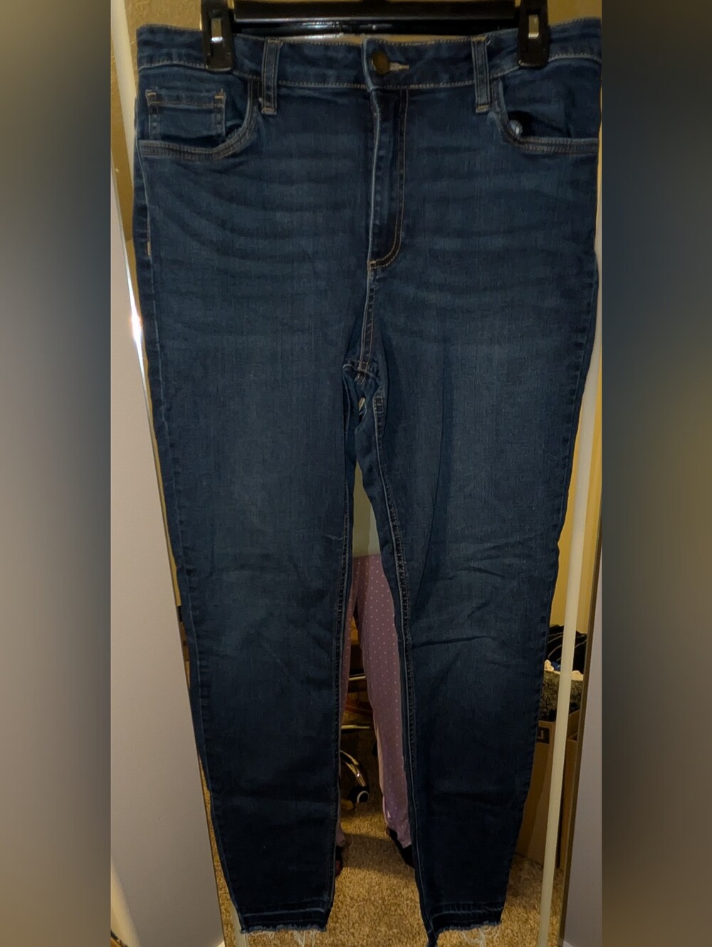 Philosophy Women's Skinny Jeans in Dark Blue
